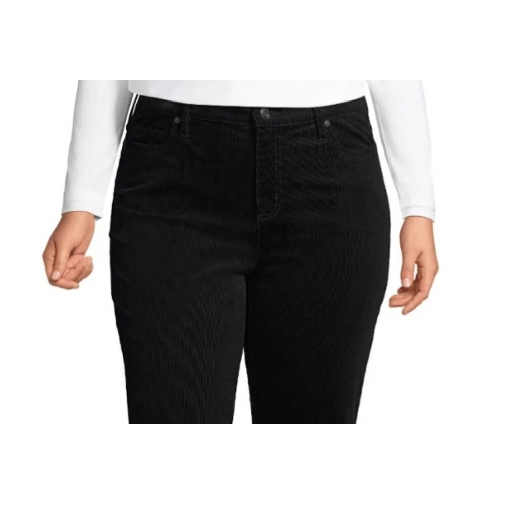 Lands’ End back High Rise Straight Leg Corduroy Pants 16w 16 x 27.5 short 16p p